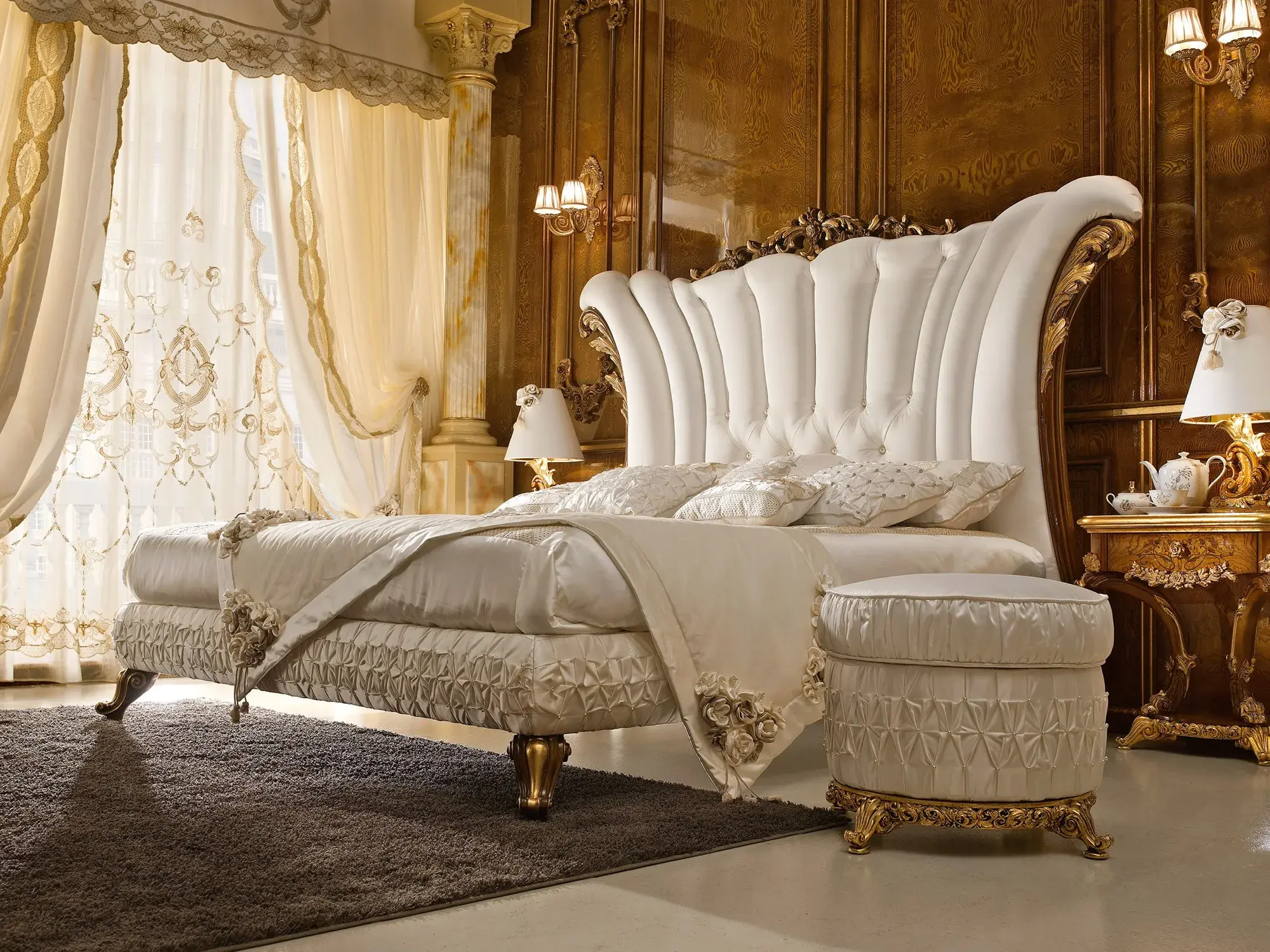 Dolcevita Italienisches Bett mit Kopfteil