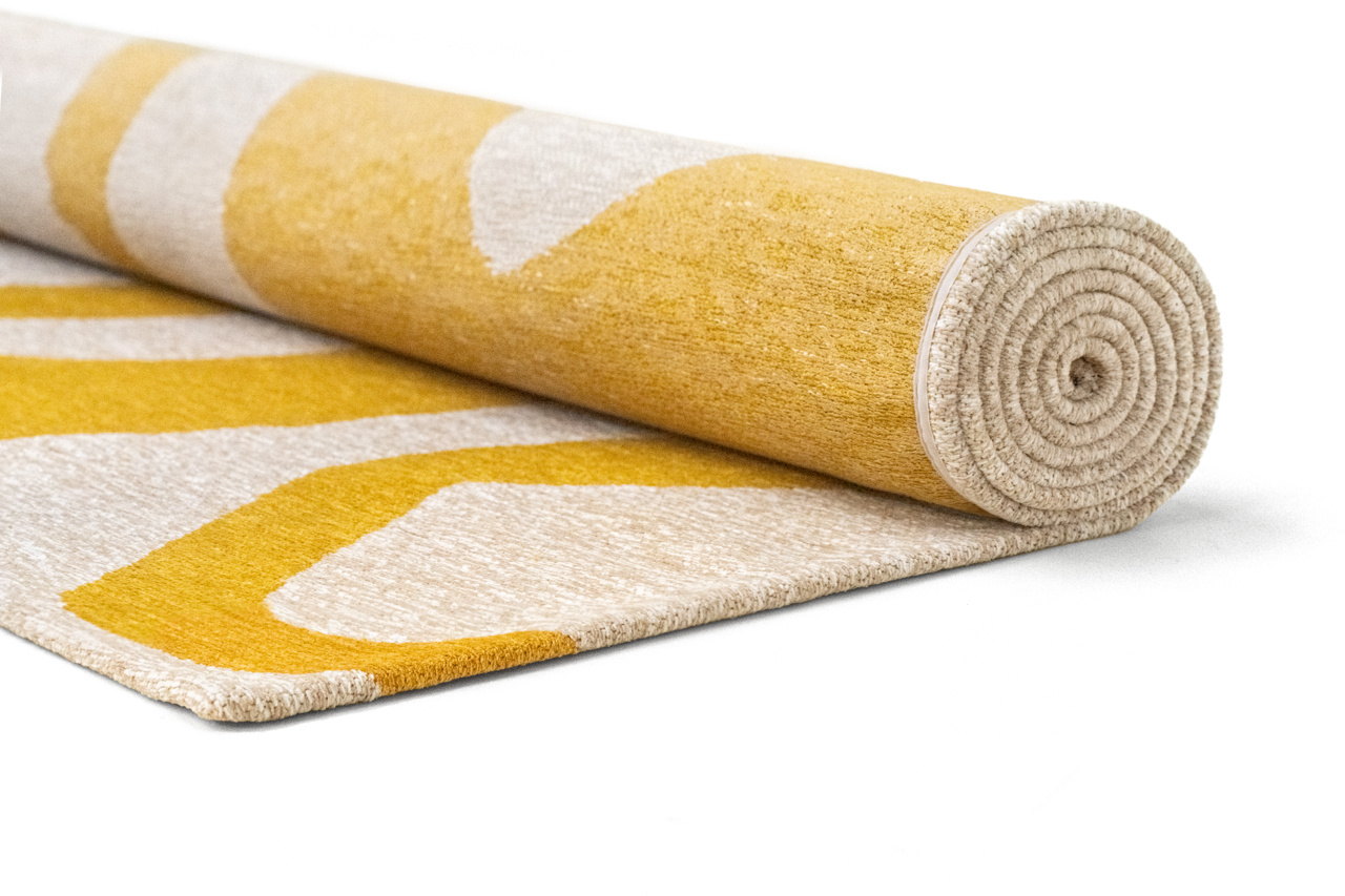 Ribonn Pure Yellow Teppich | Größe: 80 × 150 cm