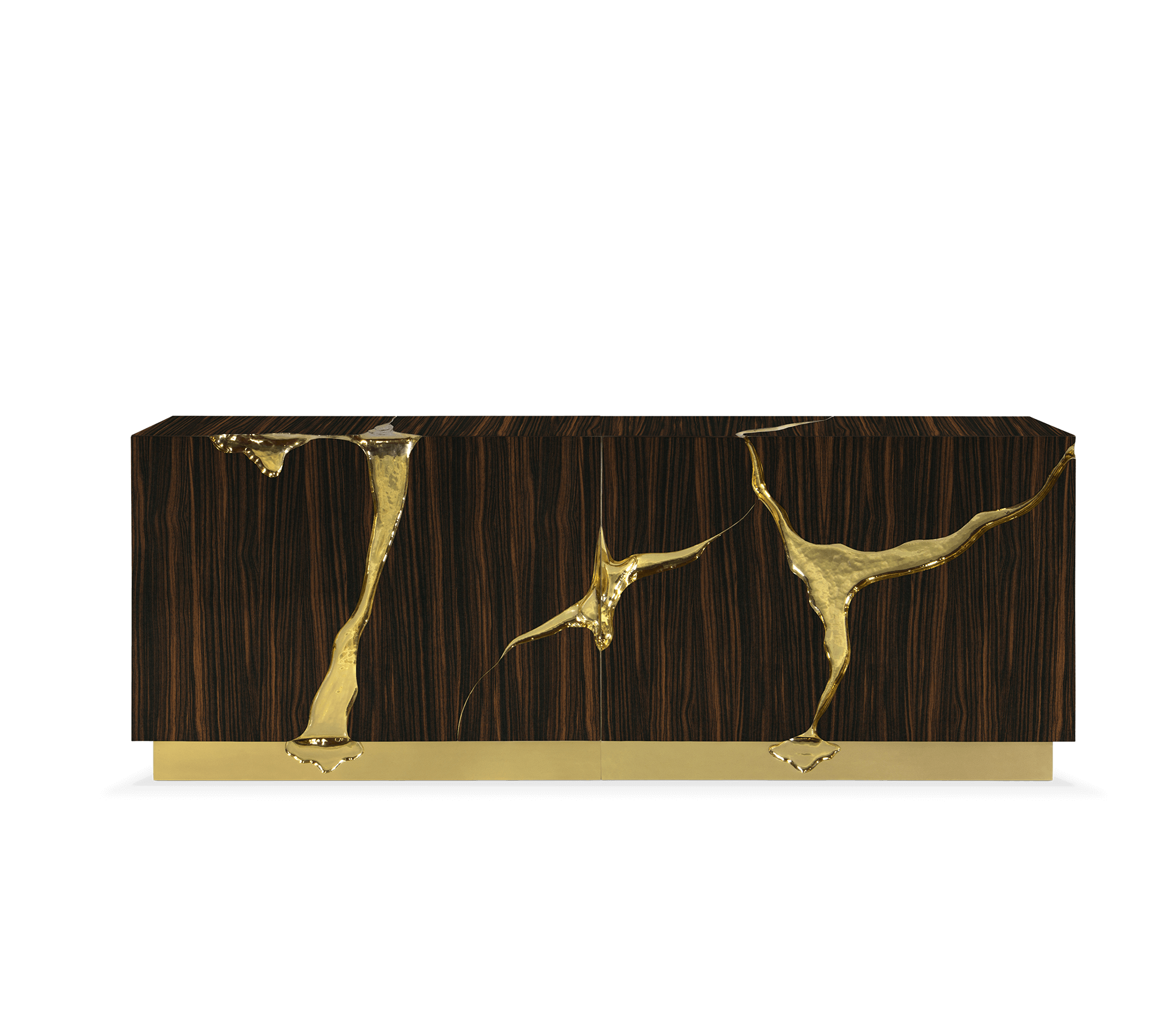 Braun‑Gold Opulentes Sideboard