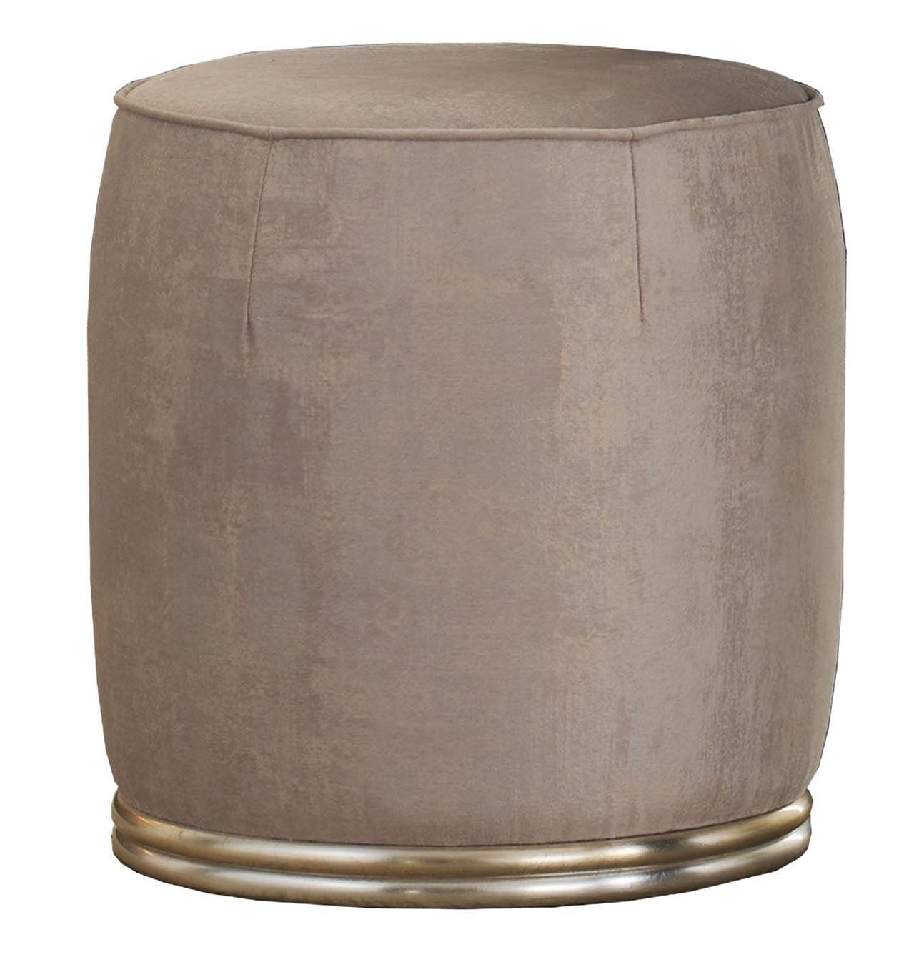 Pouf mit Holzgestell