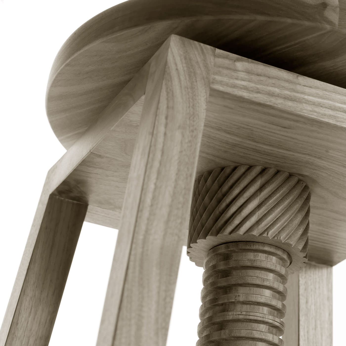 Invito Niedriger grauer Hocker