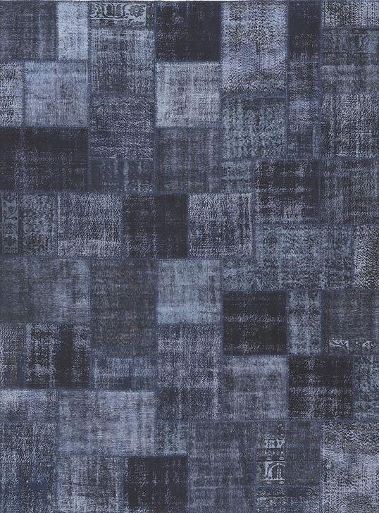 Marineblau Patchwork Teppich | Größe: 200 x 250 cm