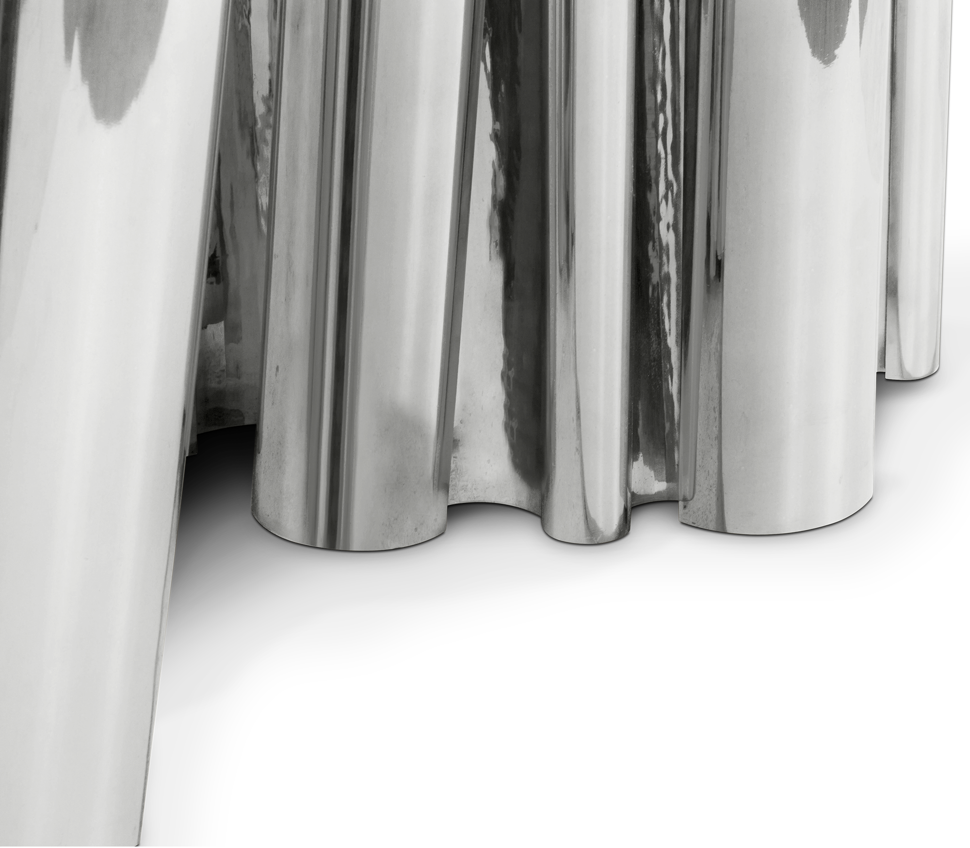 Artisan Edelstahl-Esstisch | Dimensions: B 230 cm