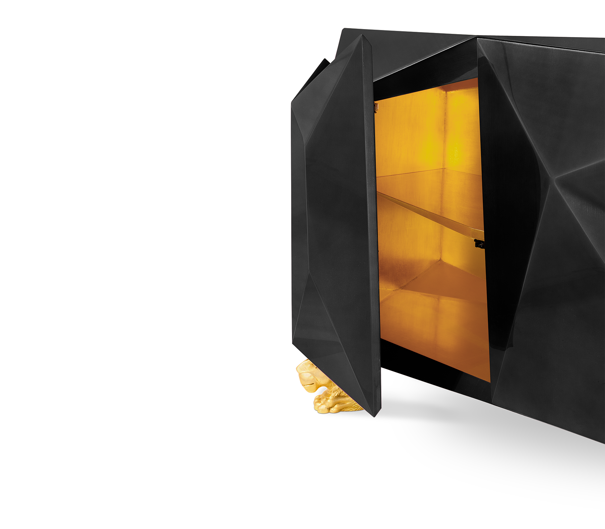 Prism Schwarzes Sideboard