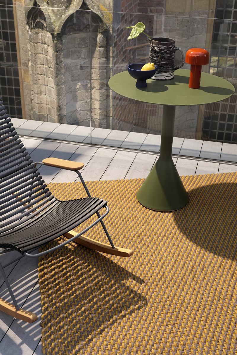 Lace Mustard-Taupe Outdoor 497217 Teppich | Größe: 200 x 280 cm