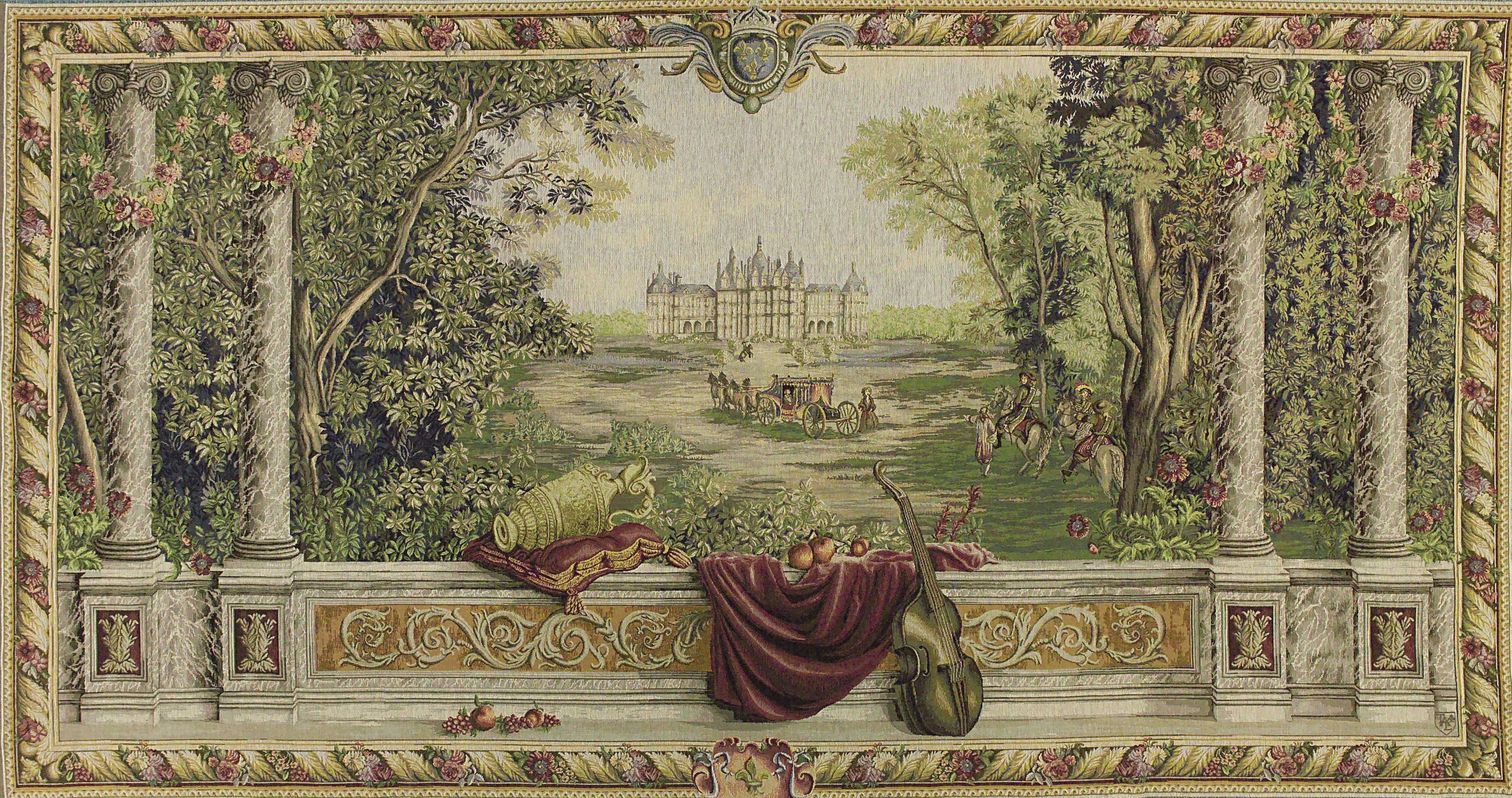 Schlosspark (Groß) Wandteppich