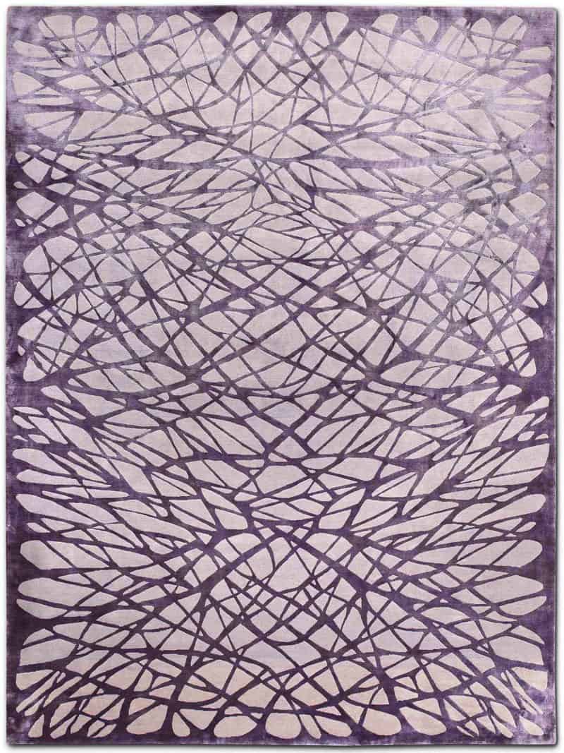 Dresden Light Mauve auf Flieder Teppich | Größe: 140 x 210 cm