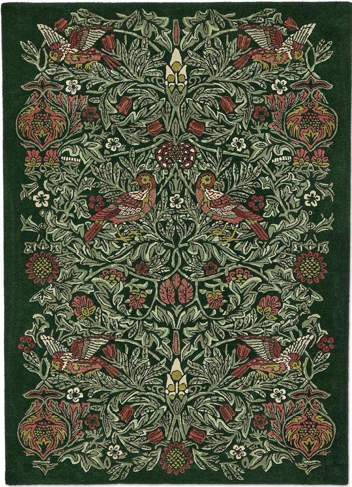 Bird Tump Grün 128307 Teppich | Größe: 250 x 350 cm