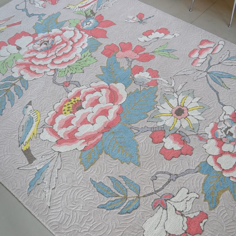 Paeonia Coral 37902 Teppich | Größe: 120 x 180 cm