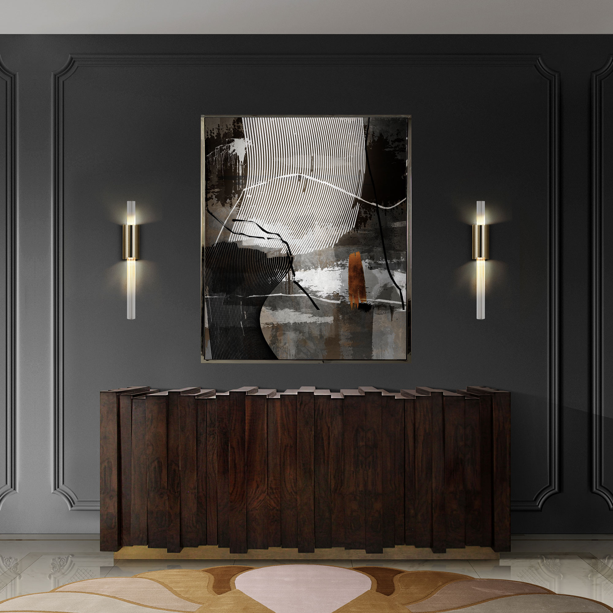 Designer-Holz-Sideboard Premium