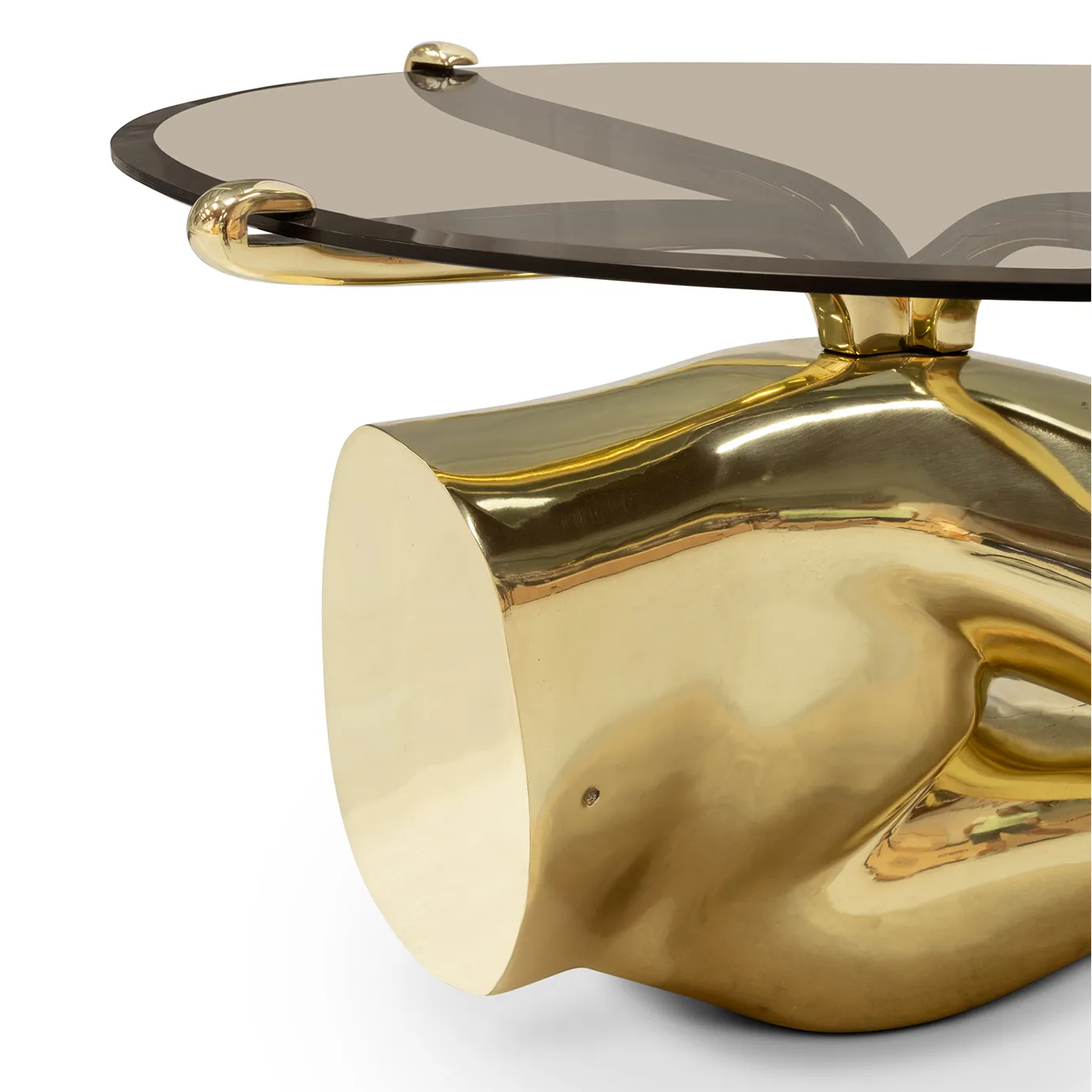Tavo Poliertes Messing‑Couchtisch