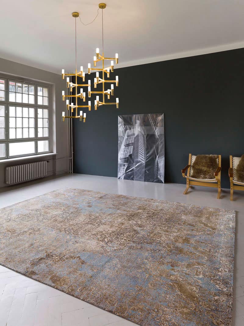 Ferahan Splash Sand Mix Teppich | Größe: 365 x 457 cm
