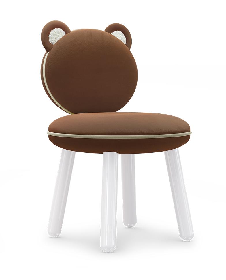 Fluffy Bear brauner Kindersessel