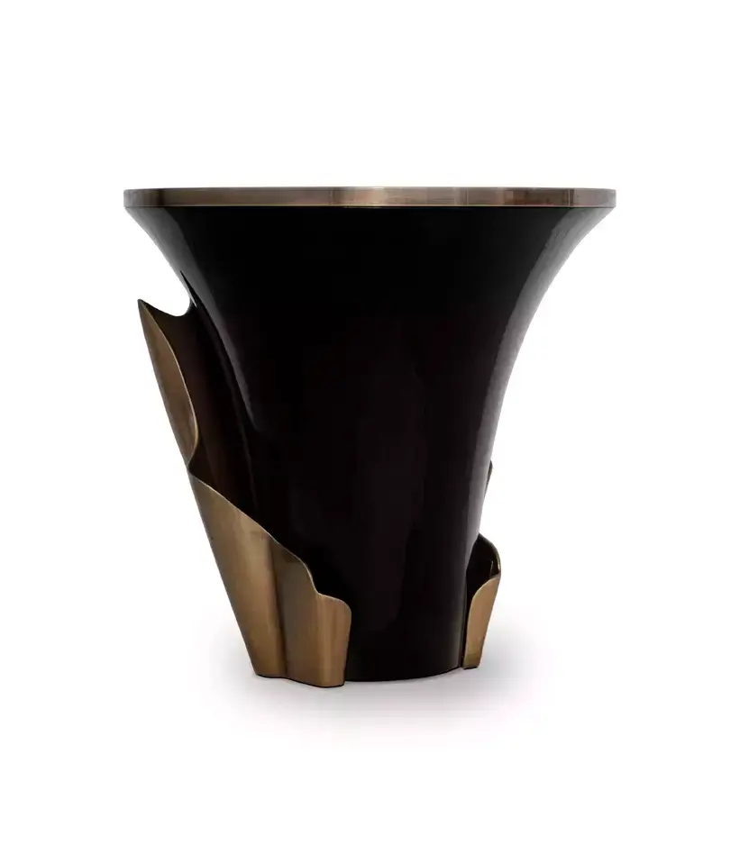 Solstice Gealterter Blattgold‑Beistelltisch