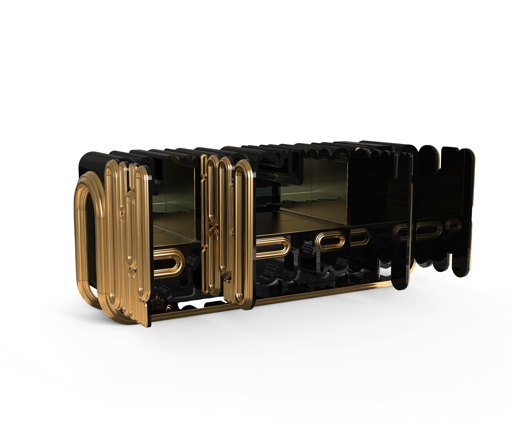 Ellipse Gold‑Sideboard