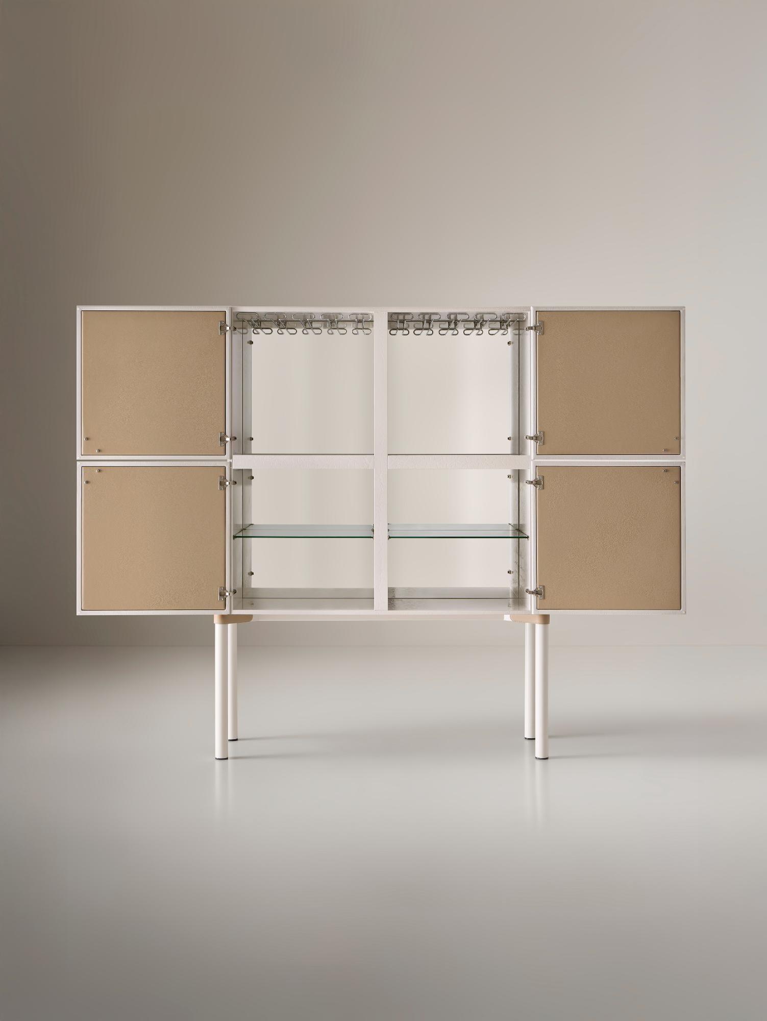 Alexandra Moderner Weißer Barschrank