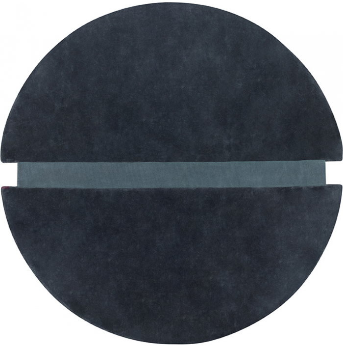 Pop Zero Blau Grün Teppich | Größe: Ø 200 cm