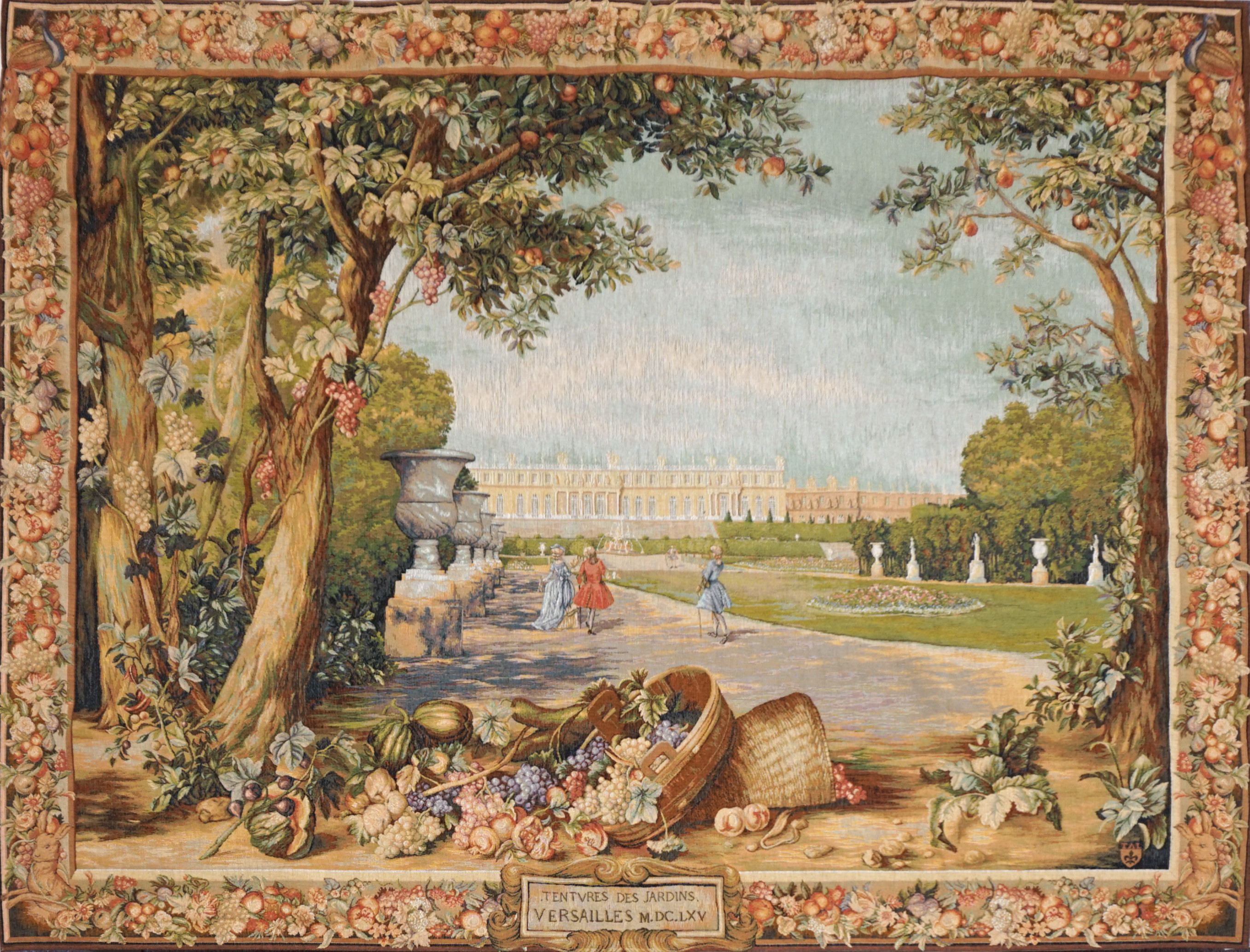 Versailles Blumen Wandteppich | Größe: 150 x 200 cm