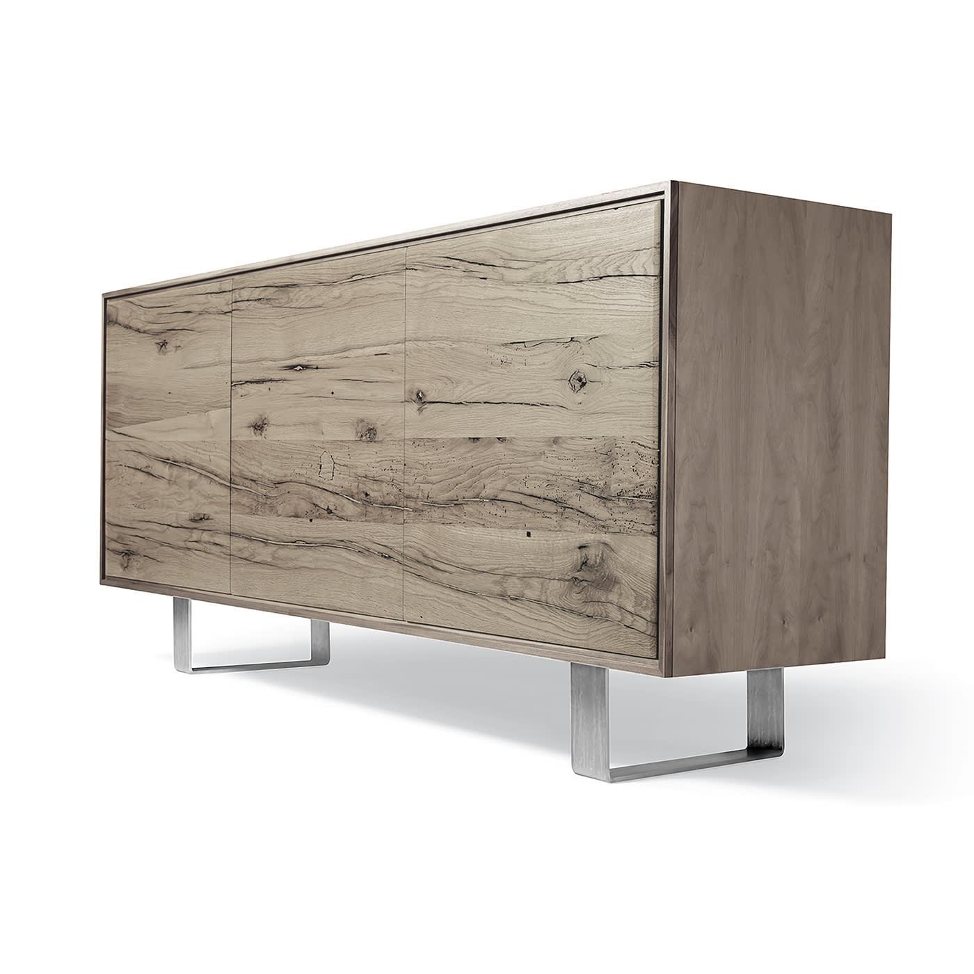 Materia Graue Eiche Sideboard mit 3 Türen | Konfiguration: 2-Doors