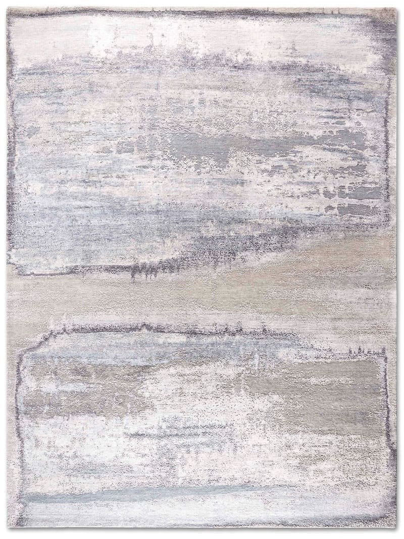 Sand Mix auf Grau Teppich | Größe: 183 x 274 cm