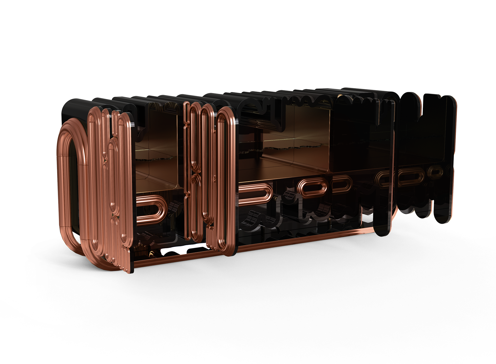 Ellipse Kupfer‑Sideboard