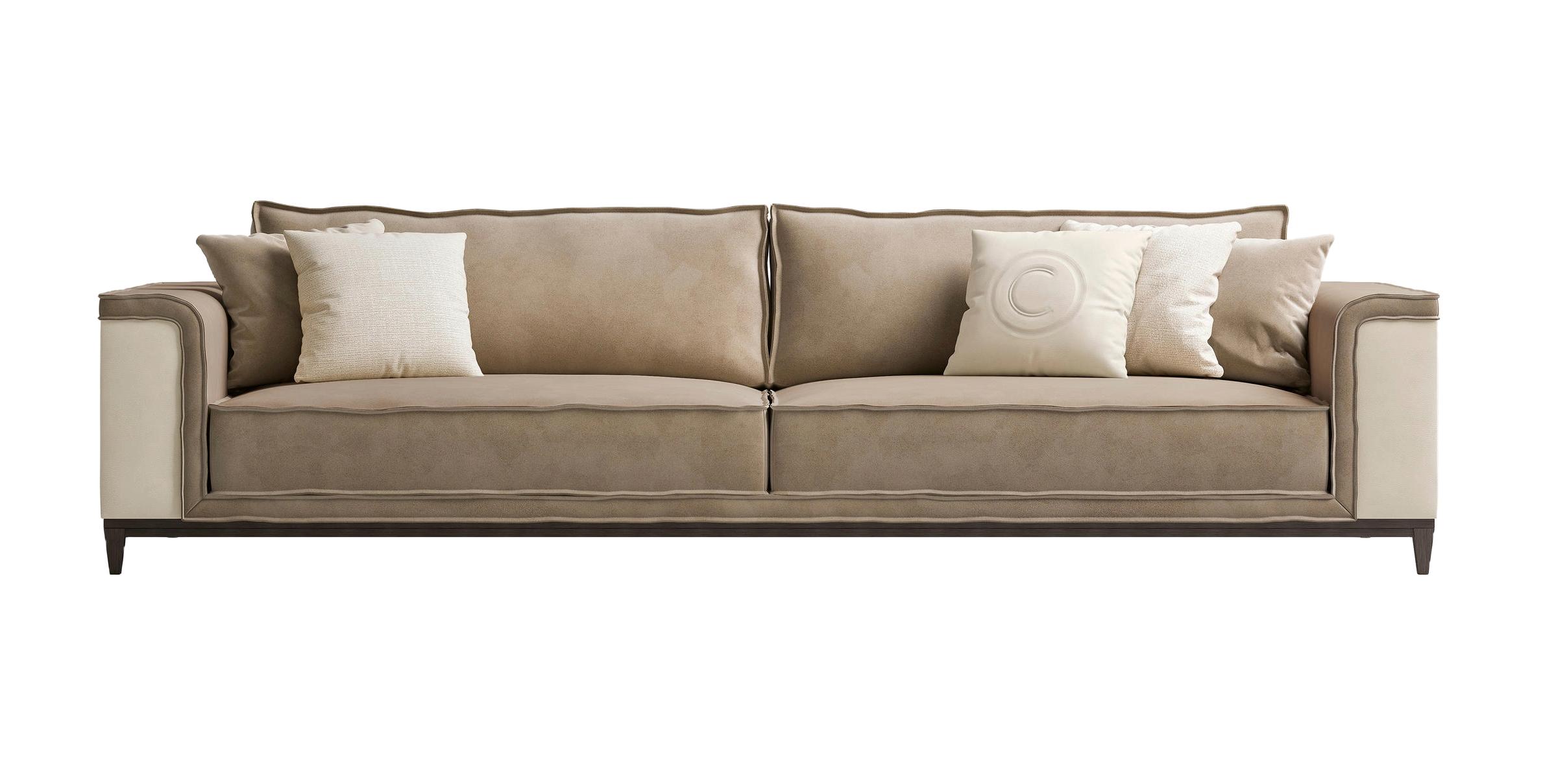 Modernes italienisches Ledersofa | Konfiguration: 2‑Sitzer