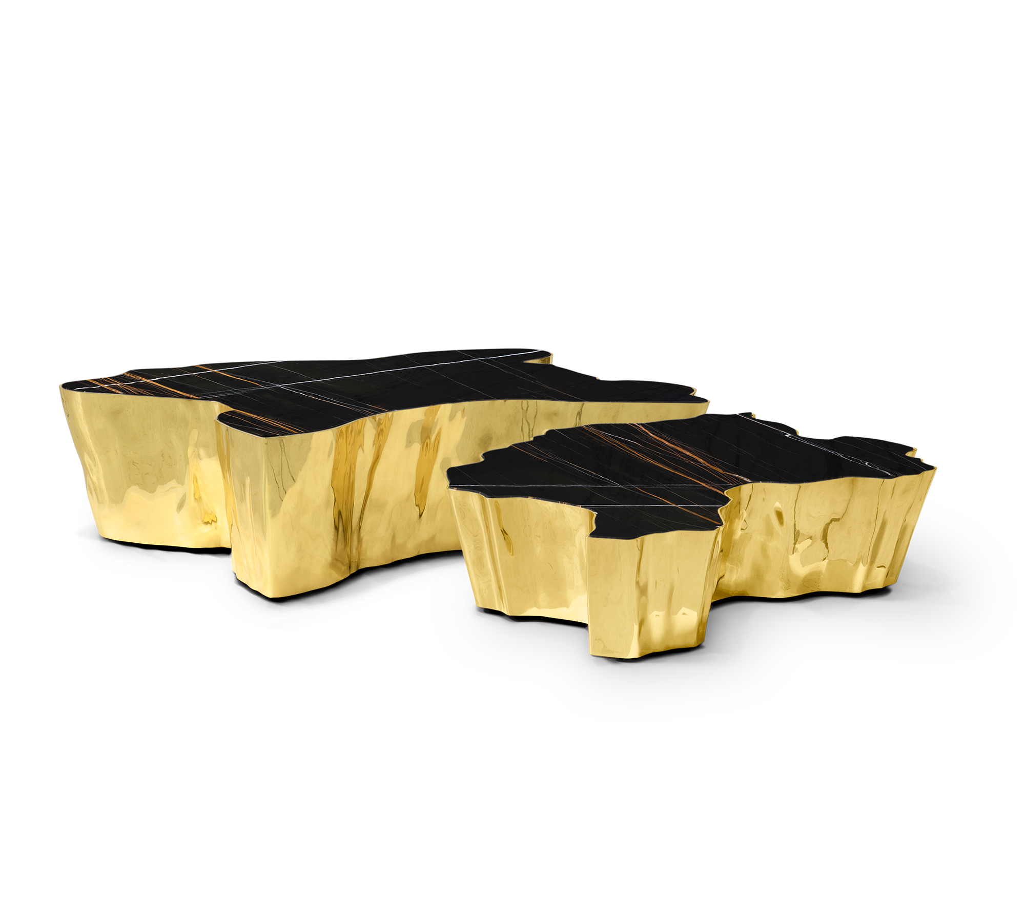 Paradise Nero‑Marmor‑Tisch | Dimensions: B 138 x T 95 x H 36 cm