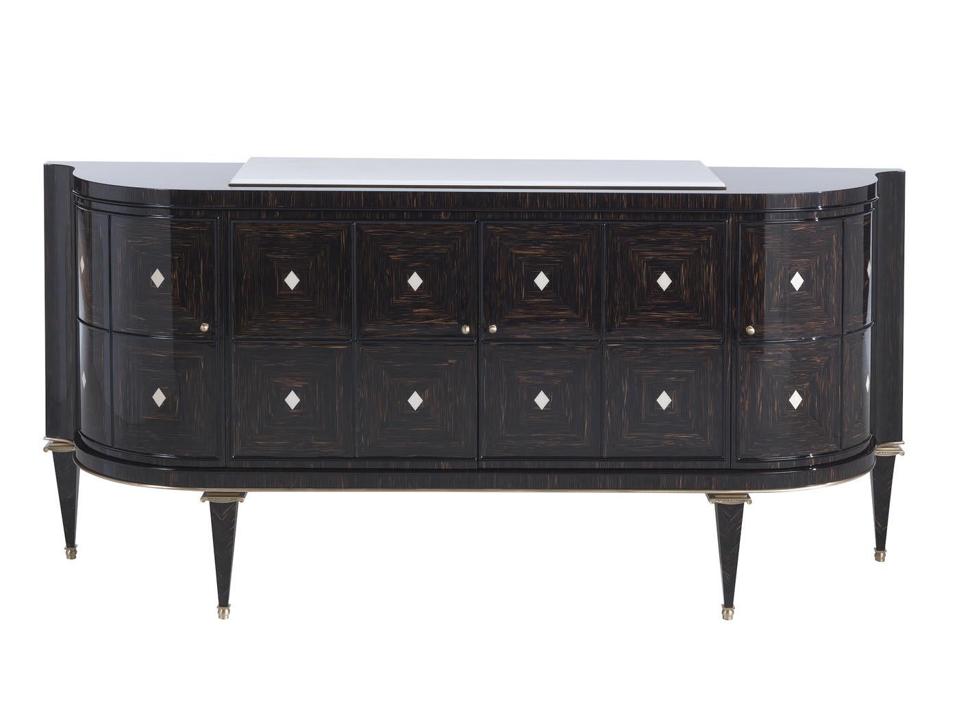 Lackiertes Sideboard in Schwarz
