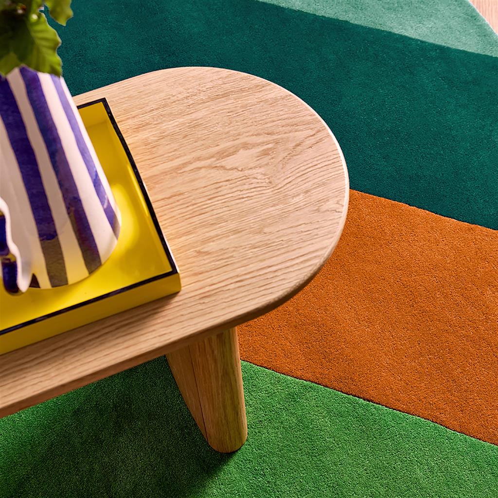 Sherbet Stripe Emerald/Amber Teppich | Größe: 170 x 240 cm