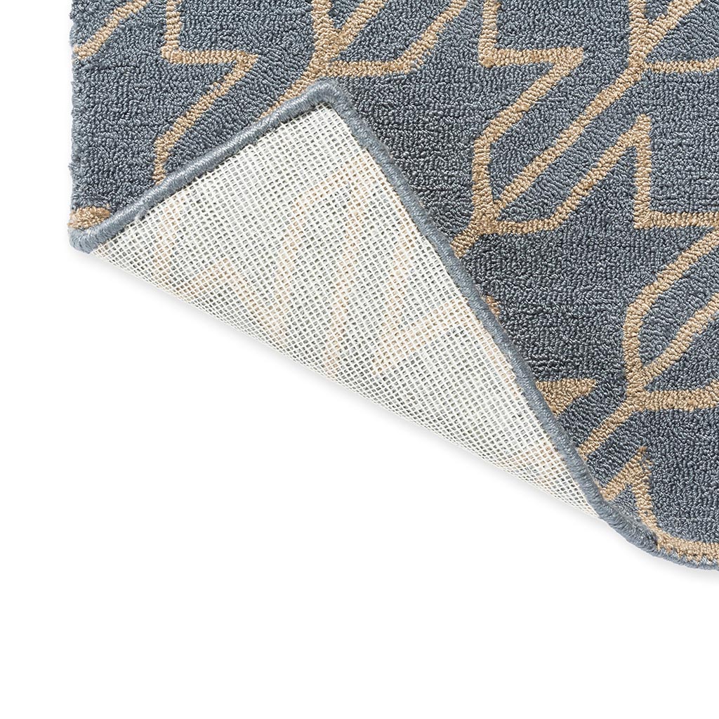 TB Houndstooth Wasserblau Outdoor 455708 Teppich | Größe: 250 x 350 cm