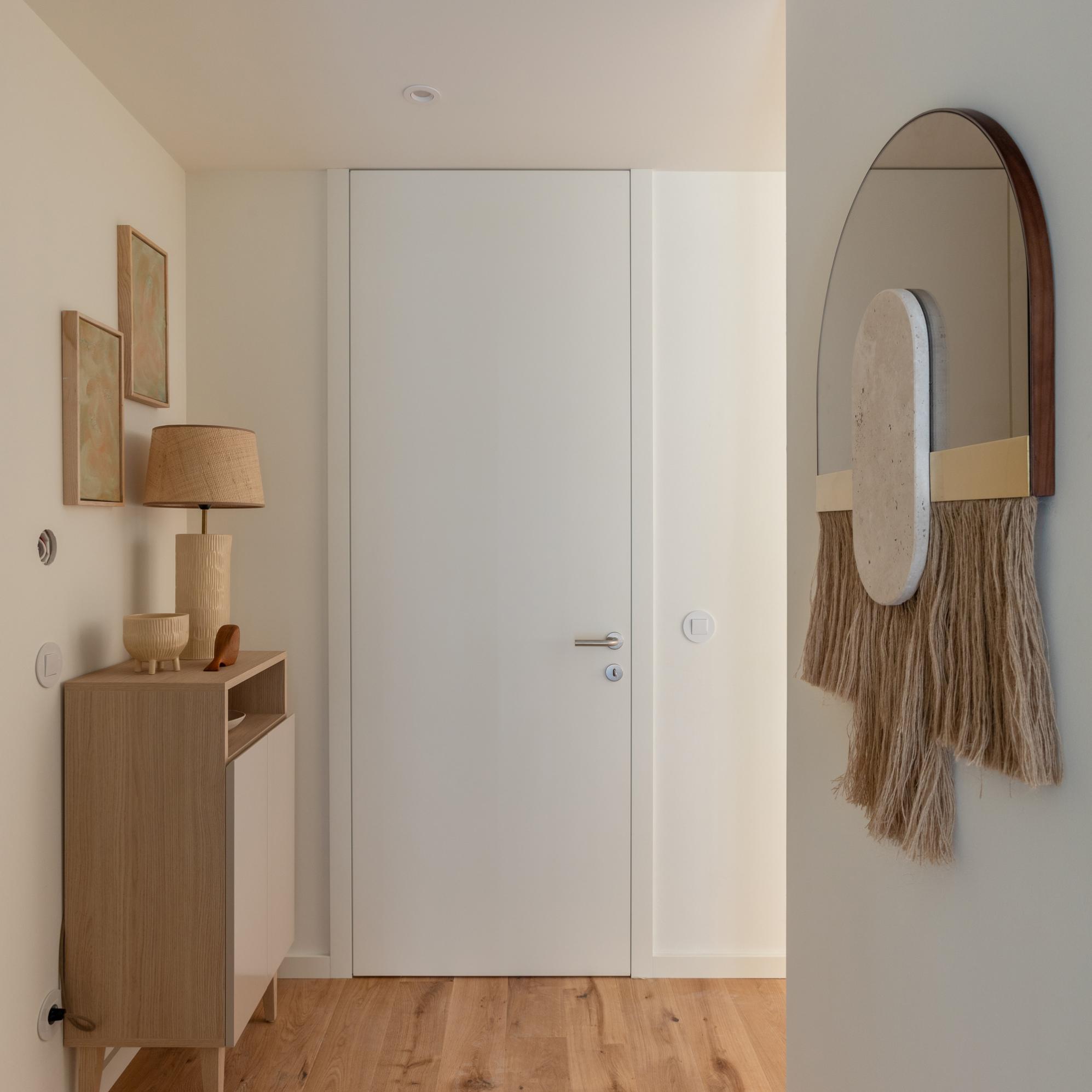 Souk Ecru Shell Dekorativer Wandspiegel