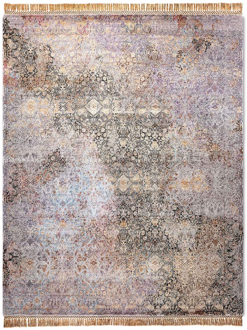 Ferahan Splash Sand Mix Teppich | Größe: 122 x 183 cm