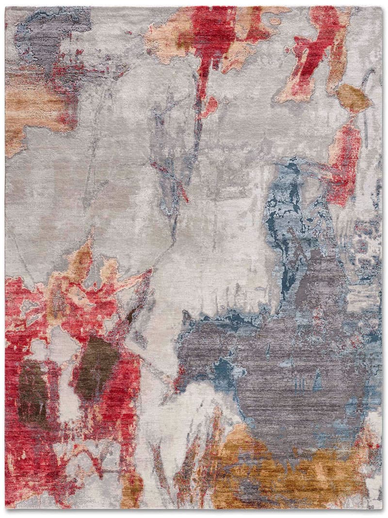 Original auf Hellgrau Teppich | Größe: 140 x 210 cm