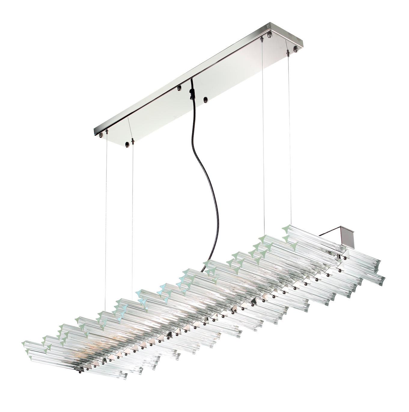 Sail Nickel Triedro Glas-Kronleuchter