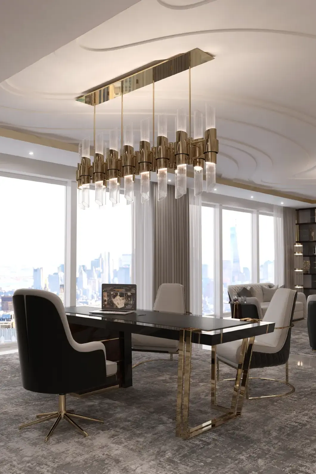 Stellar Rechteckige Pendelleuchte - 4