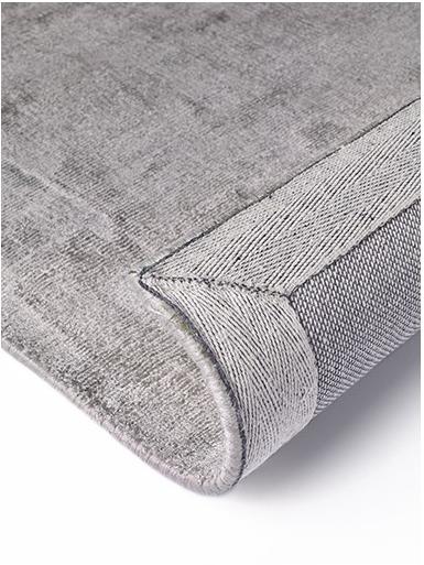 Shiny Hellgrau Handweb Teppich | Größe: 140 x 200 cm