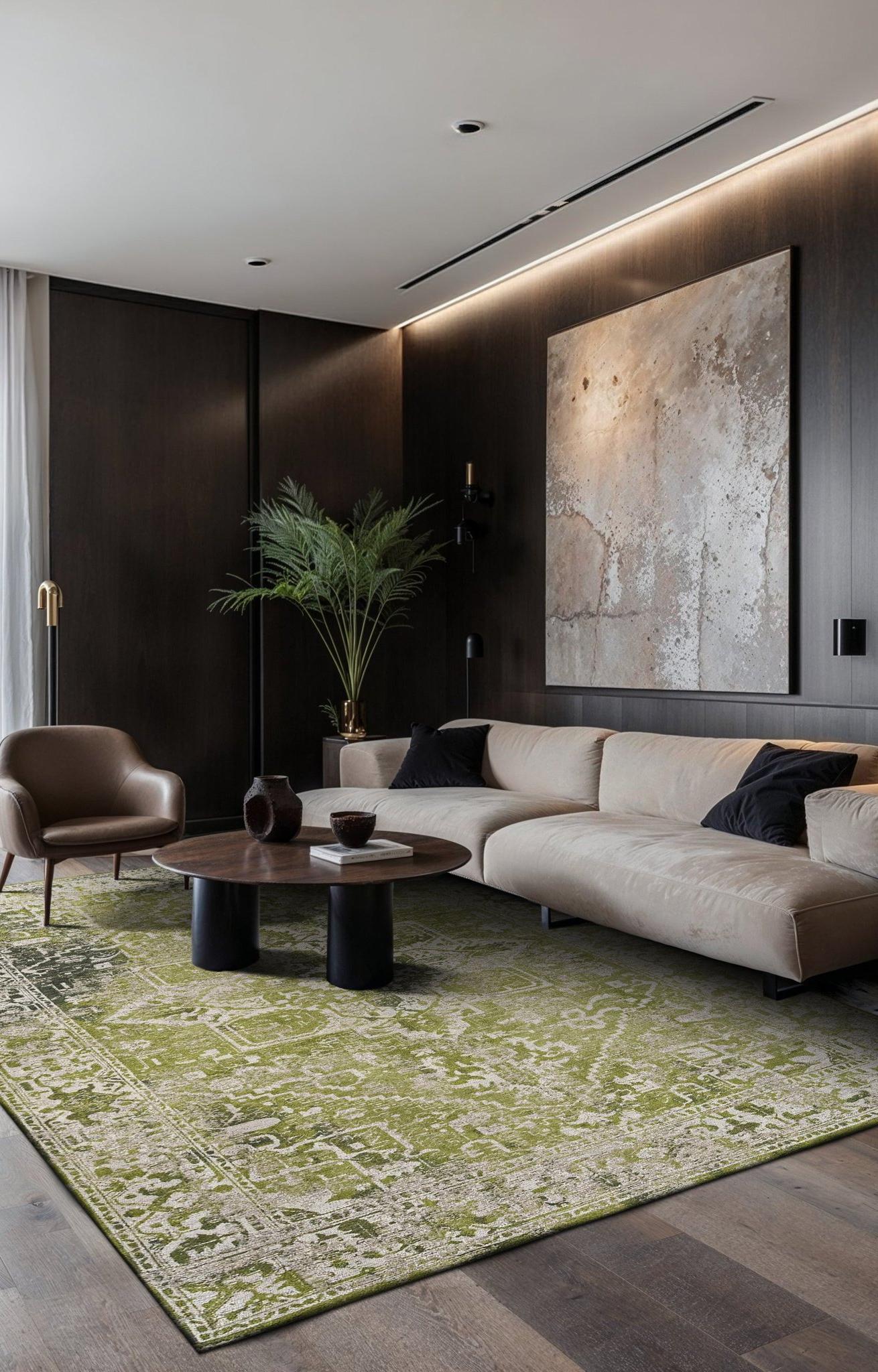 Olive Wood 9645 Teppich | Größe: 280 × 390 cm