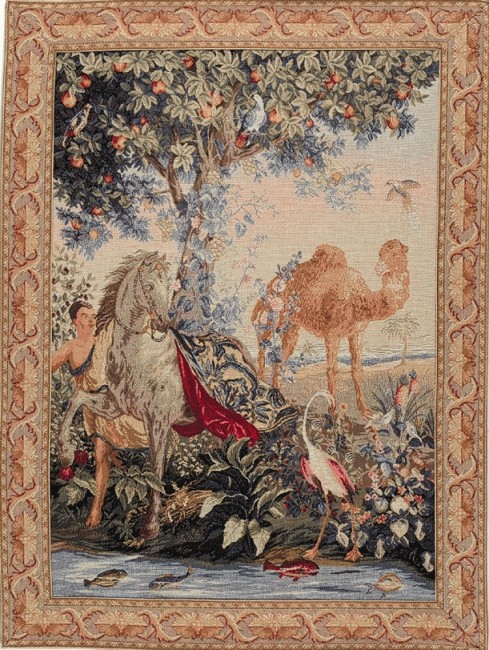 Gekleidetes Pferd Wandteppich | Größe: 75 x 100 cm