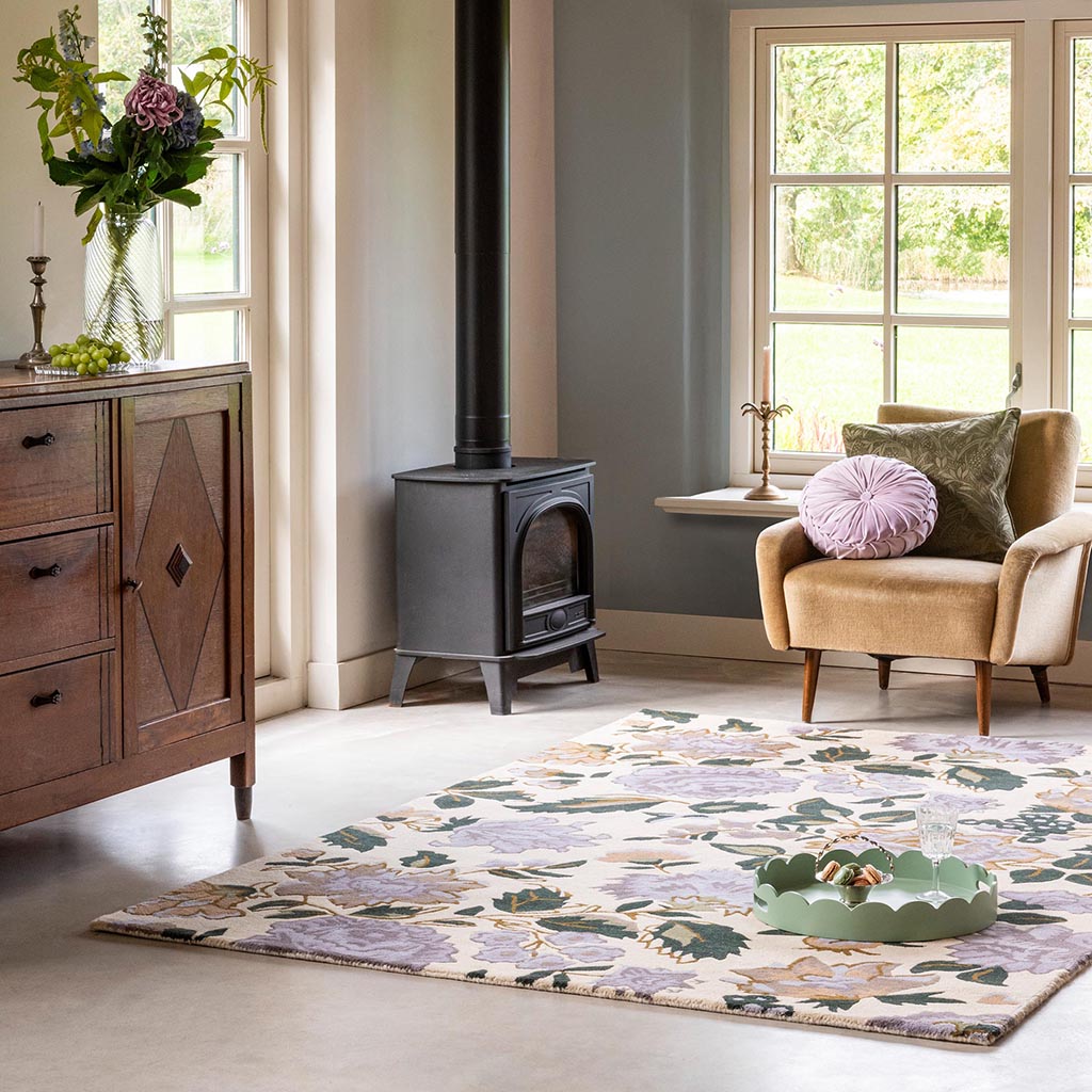 Wendling Floral Heather Pu Teppich | Größe: 170 x 240 cm