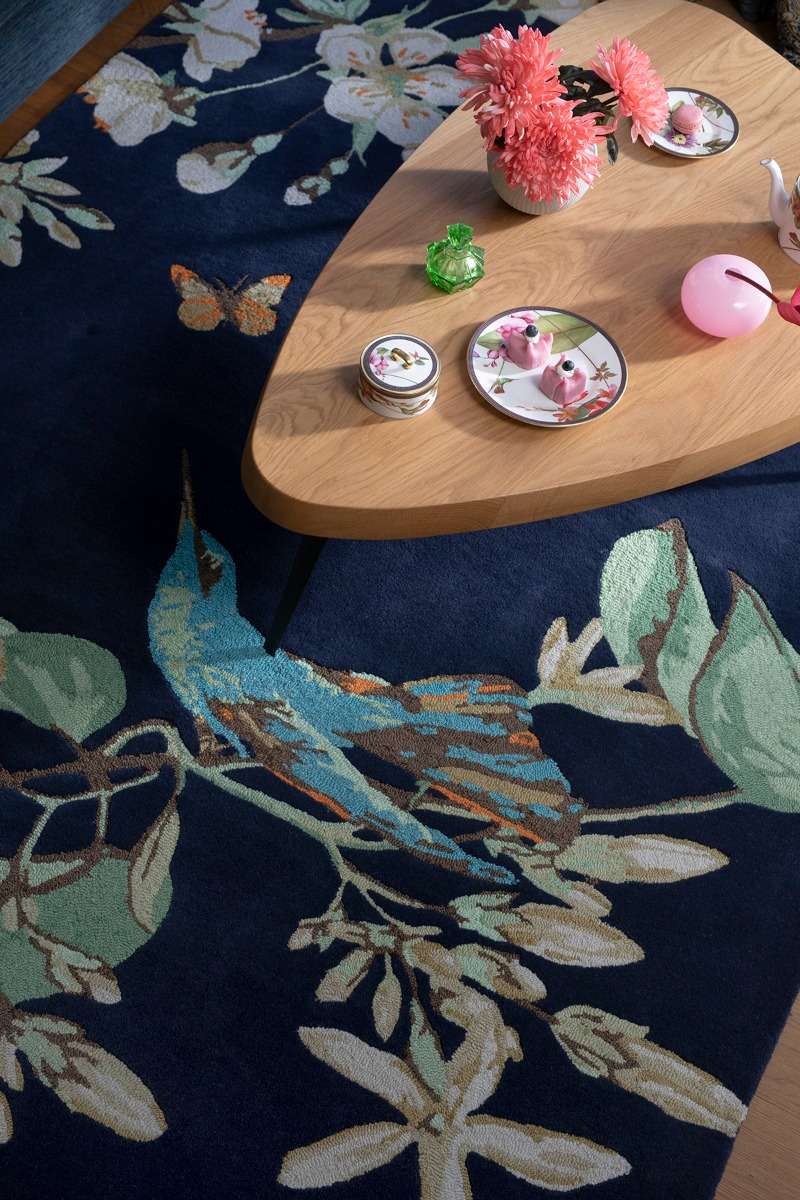 Hummingbird Navy 37818 Teppich | Größe: 120 x 180 cm