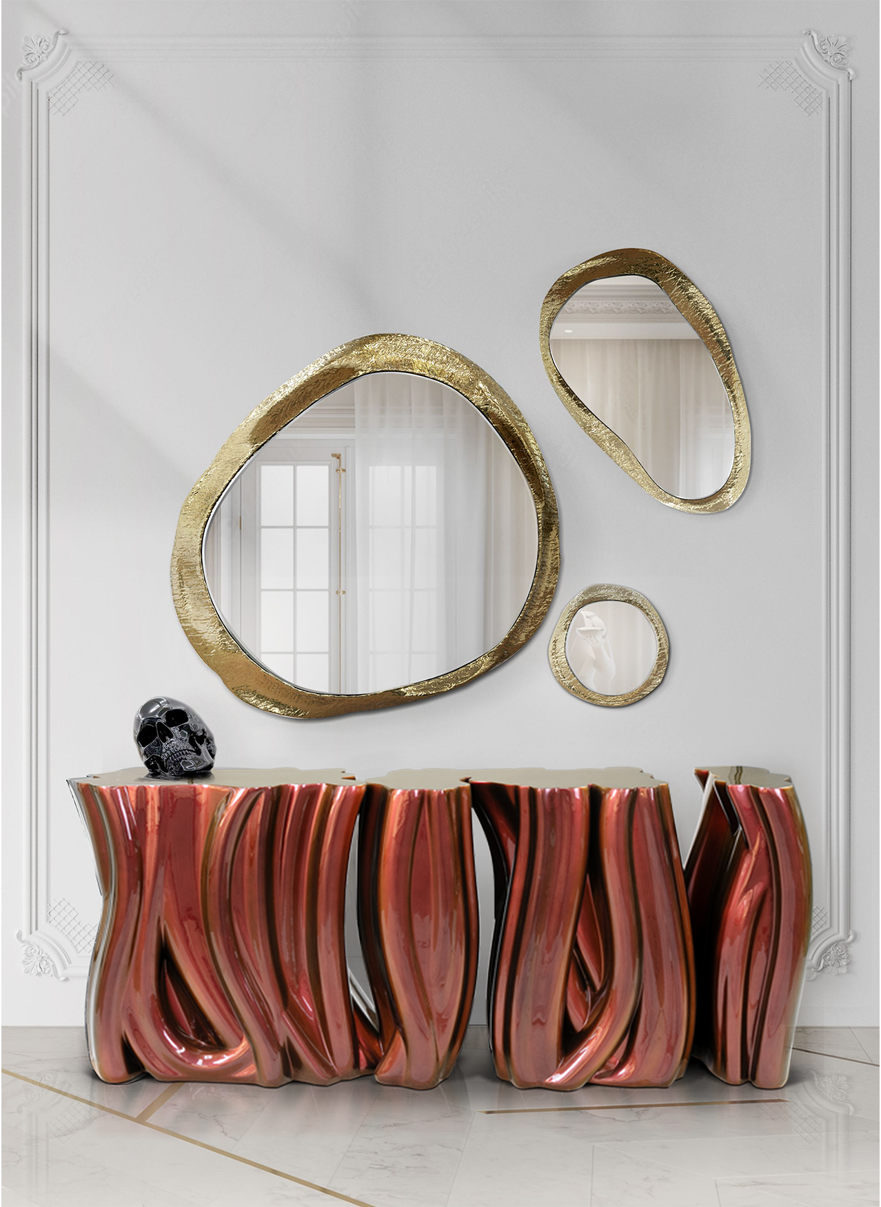 Monochrome Chameleon Premium‑Sideboard