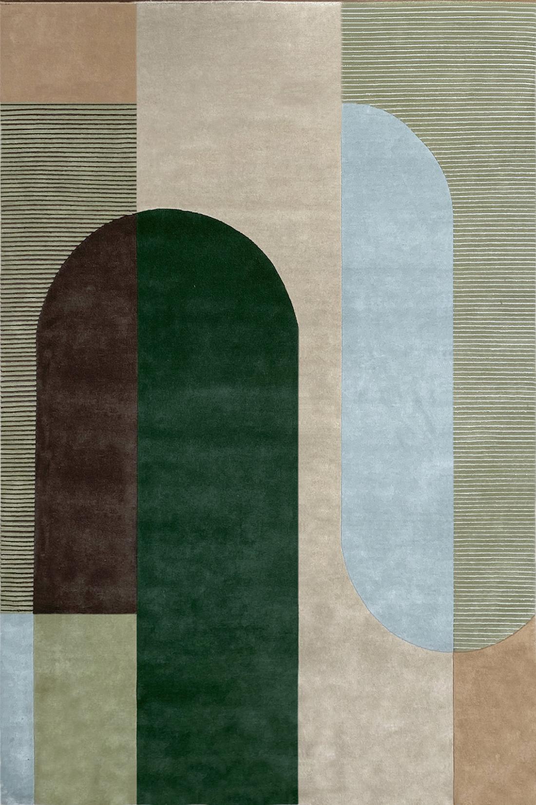 Ombres Emerald Teppich | Größe: 250 x 350 cm
