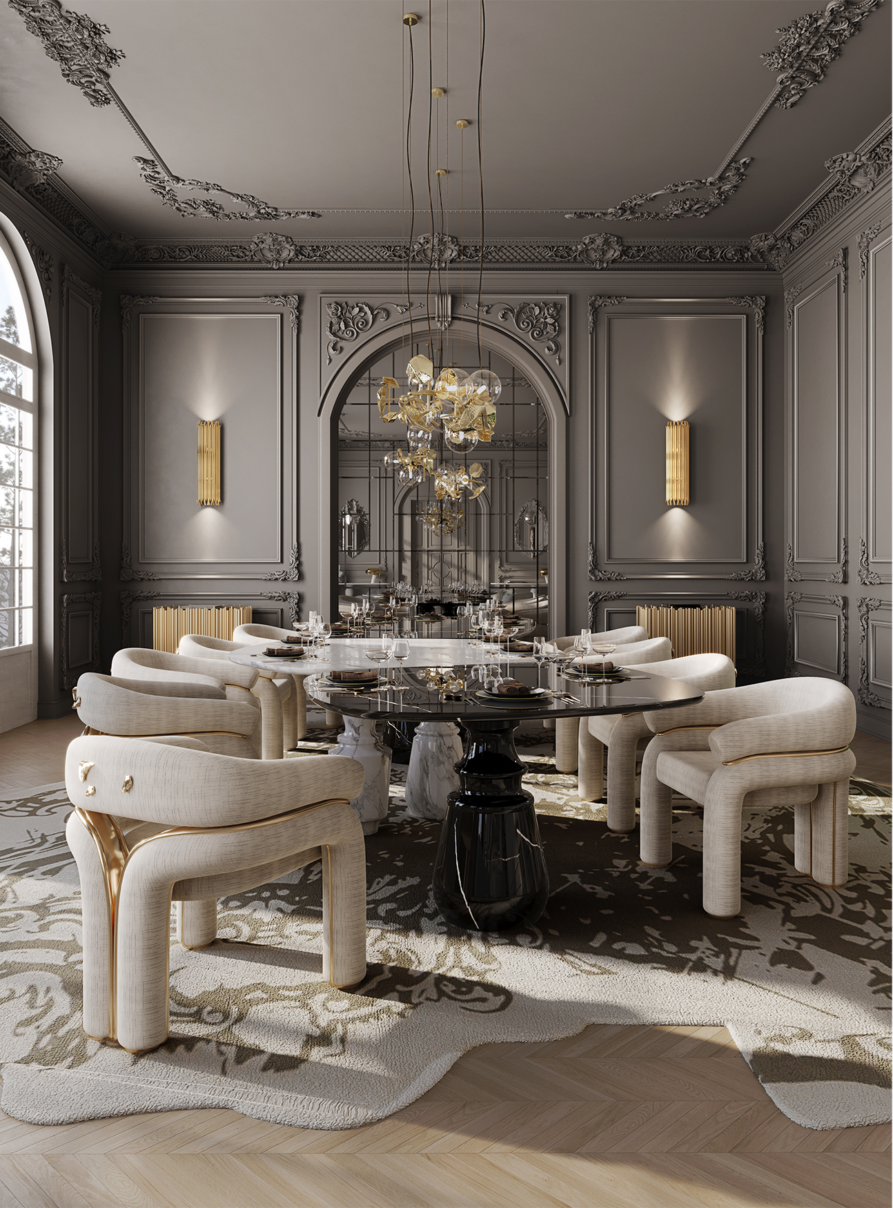 Celestia Weißer Stuhl