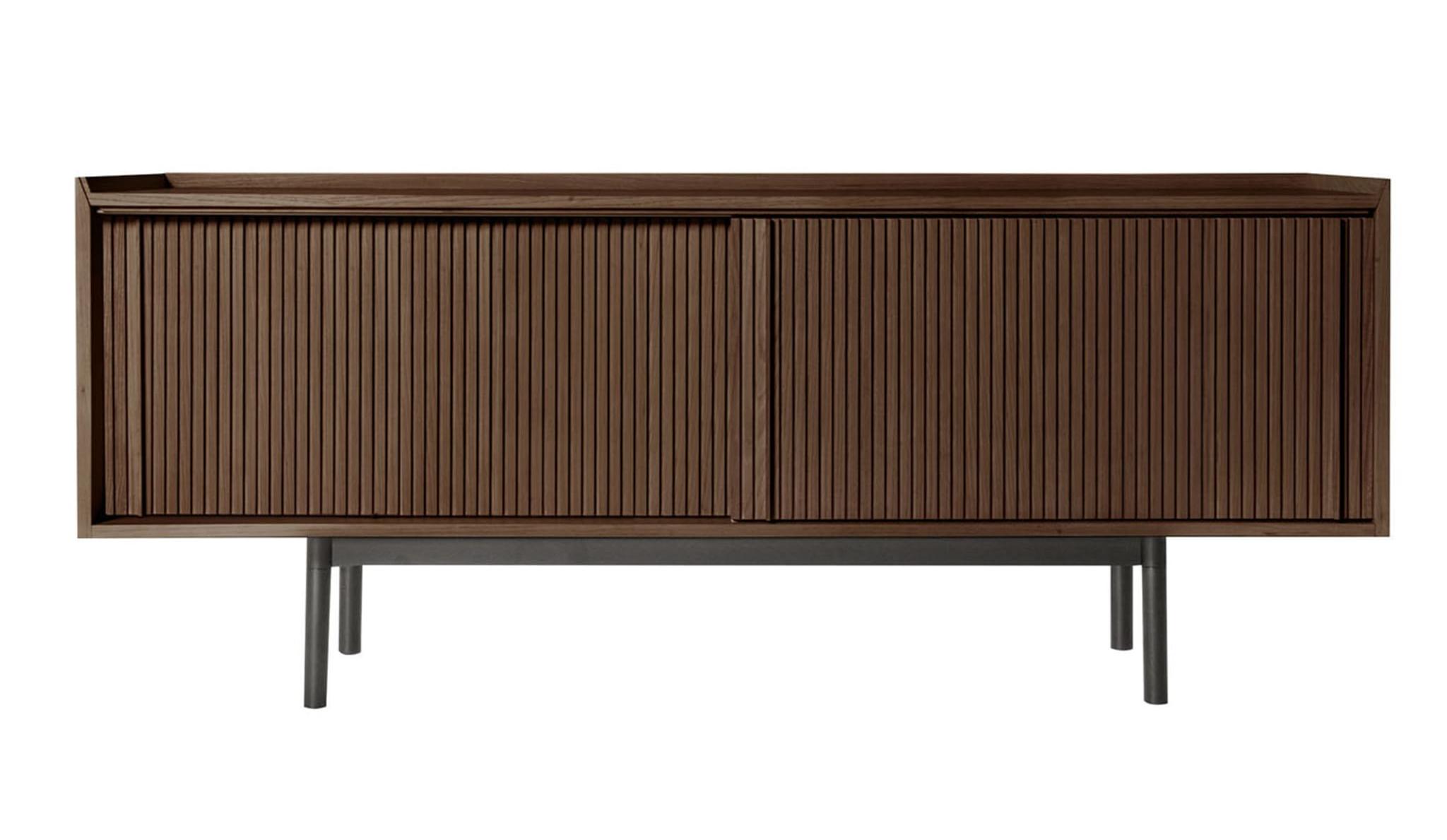 Sipario Niedriges braunes Sideboard mit 2 Türen