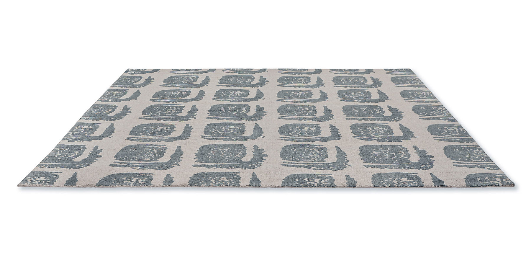 Woodblock Grey 163001 Teppich | Größe: 200 x 280 cm