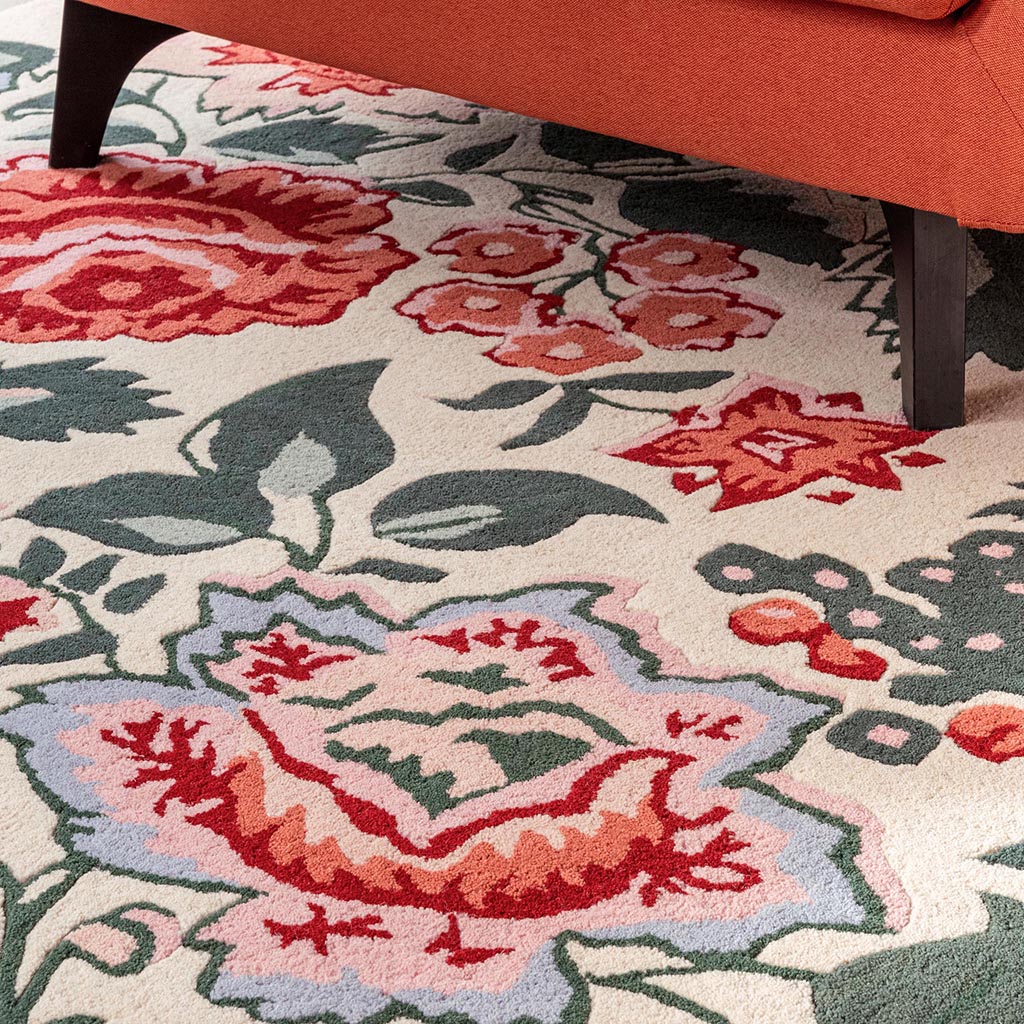 Wendling Floral Poppy Red Teppich | Größe: 170 x 240 cm