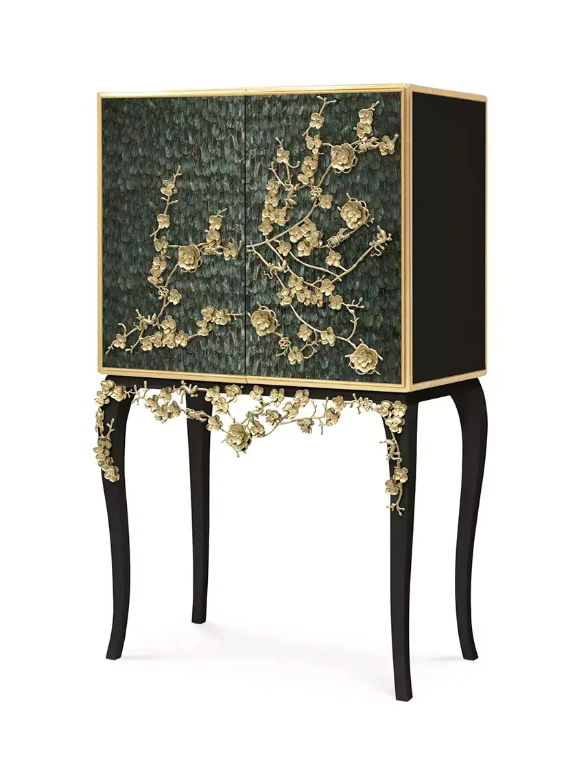 Mirage Pfauenfeder‑Barschrank