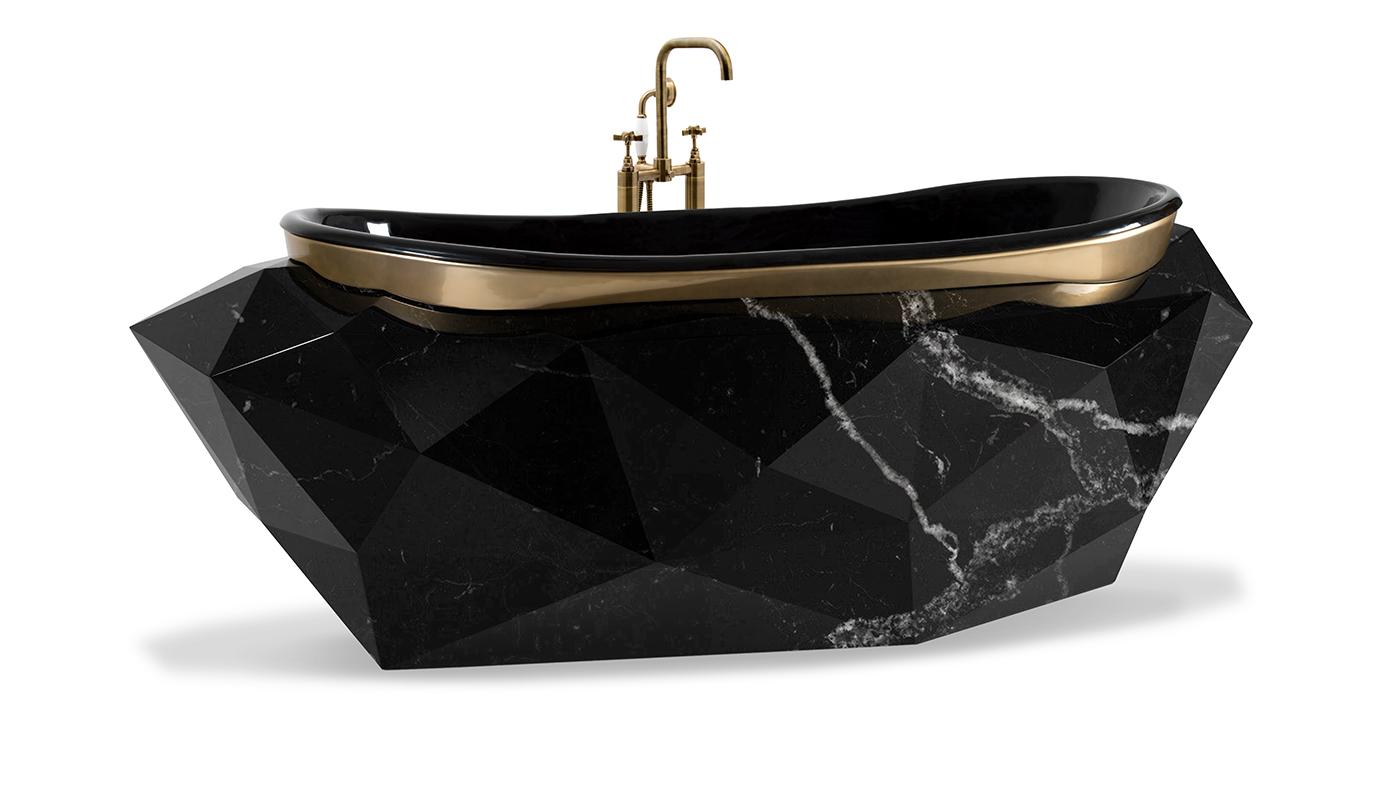 Edelstein-Kunstmarmor Badewanne