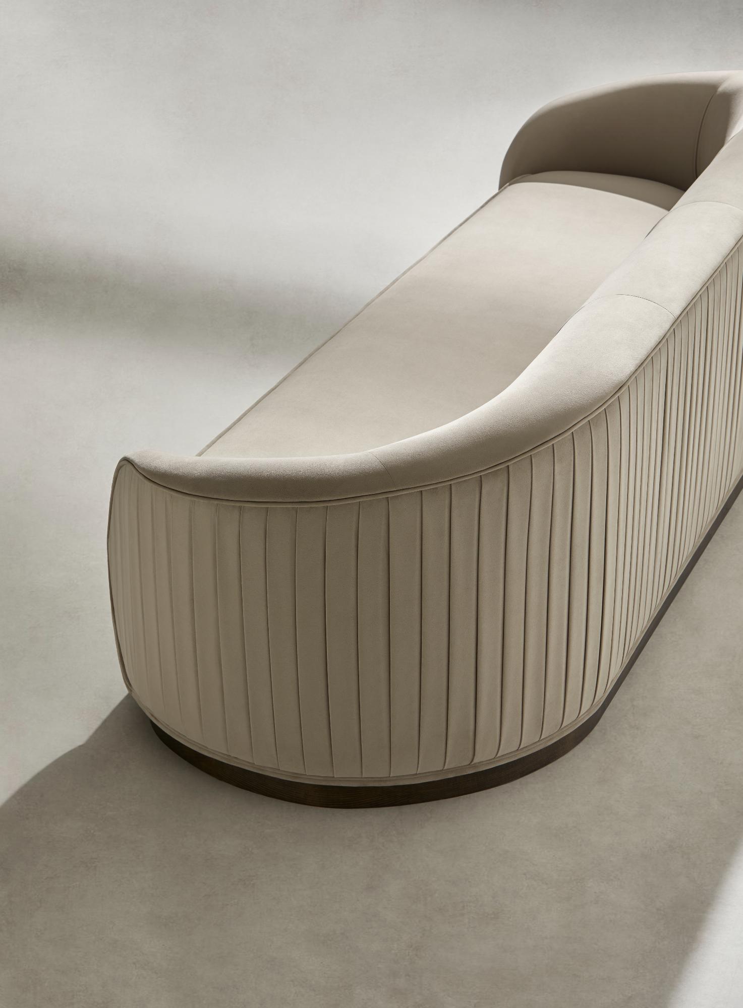 Abano Beiges Großes Sofa