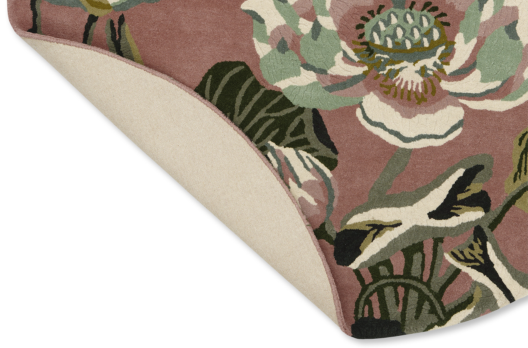Waterlily Dusty Rose 38602 Runder Teppich | Größe: Ø 200 cm